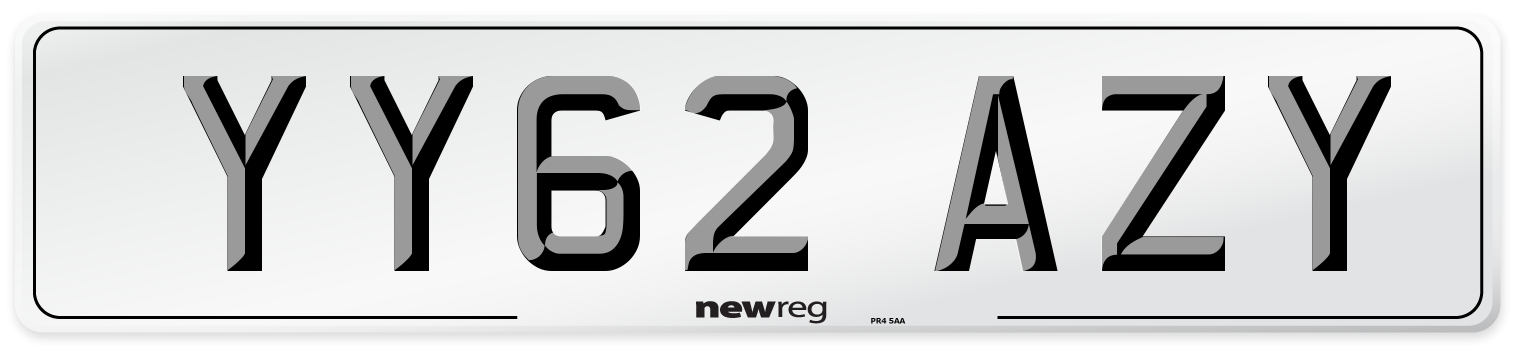 YY62 AZY Number Plate from New Reg
